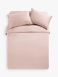 John Lewis Soft & Silky 400 Thread Count Egyptian Cotton Bedding, Soft Rosa