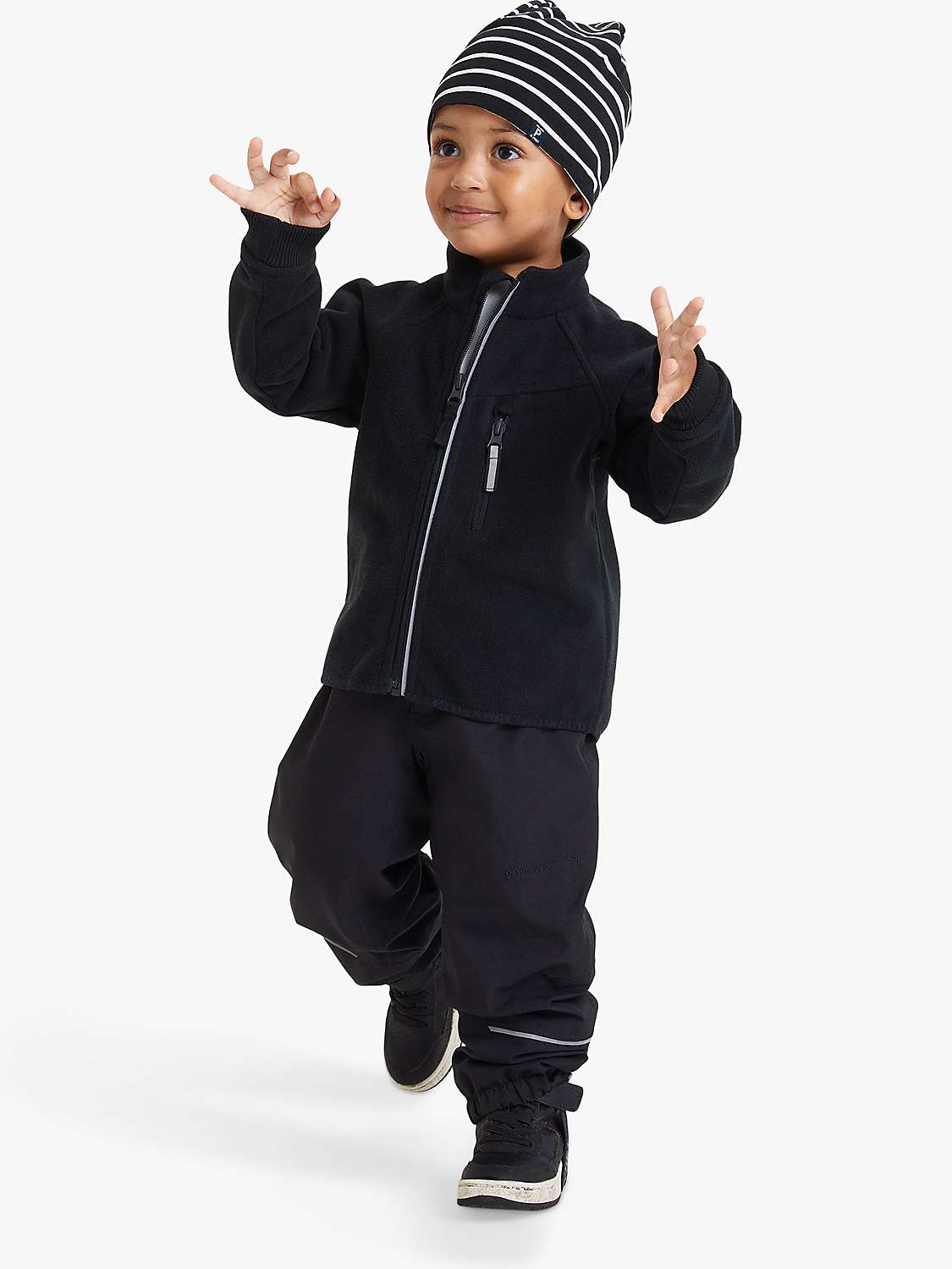 Buy Polarn O. Pyret Kids' Fleece Jacket, Navy Online at johnlewis.com