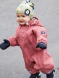 Polarn O. Pyret Baby Wind & Waterproof Shell Overalls, Pink