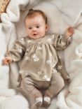 Polarn O. Pyret Baby GOTS Organic Cotton Long Sleeve Dress, Natural