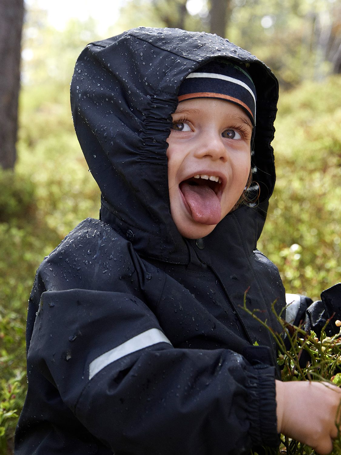 Buy Polarn O. Pyret Kids' Wind & Waterproof Shell Coat, Blue Online at johnlewis.com