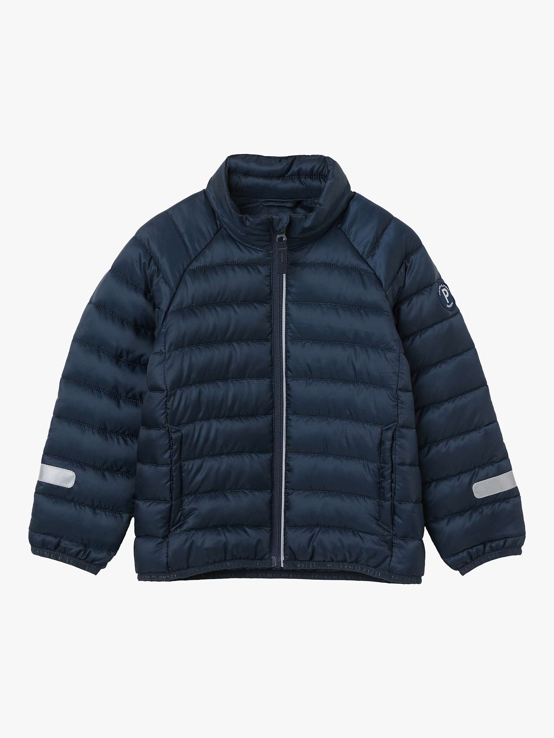 Buy Polarn O. Pyret Baby Quilted Jacket, Navy Online at johnlewis.com