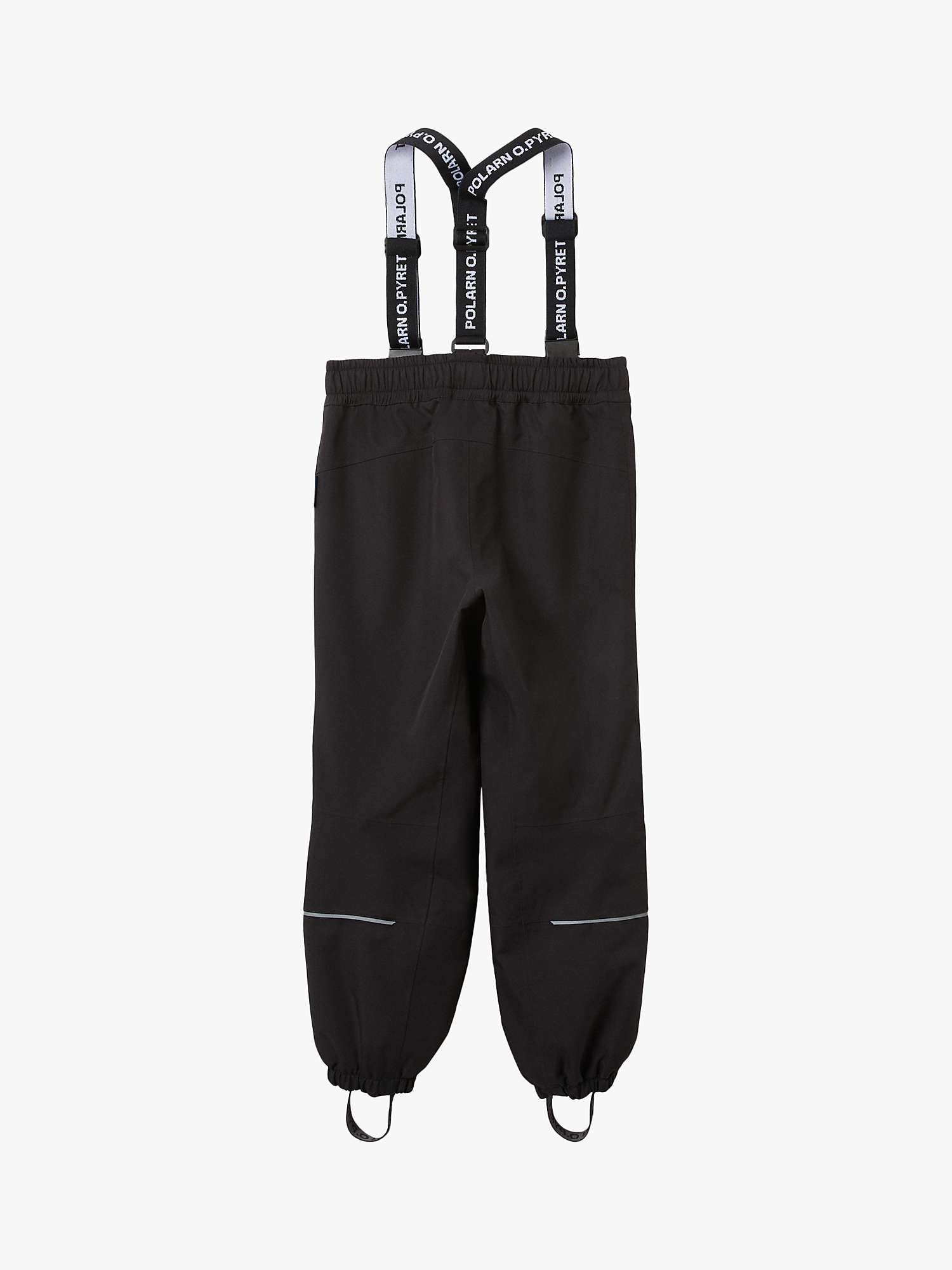 Buy Polarn O. Pyret Kids' Flexi Waterproof Trousers, Black Online at johnlewis.com