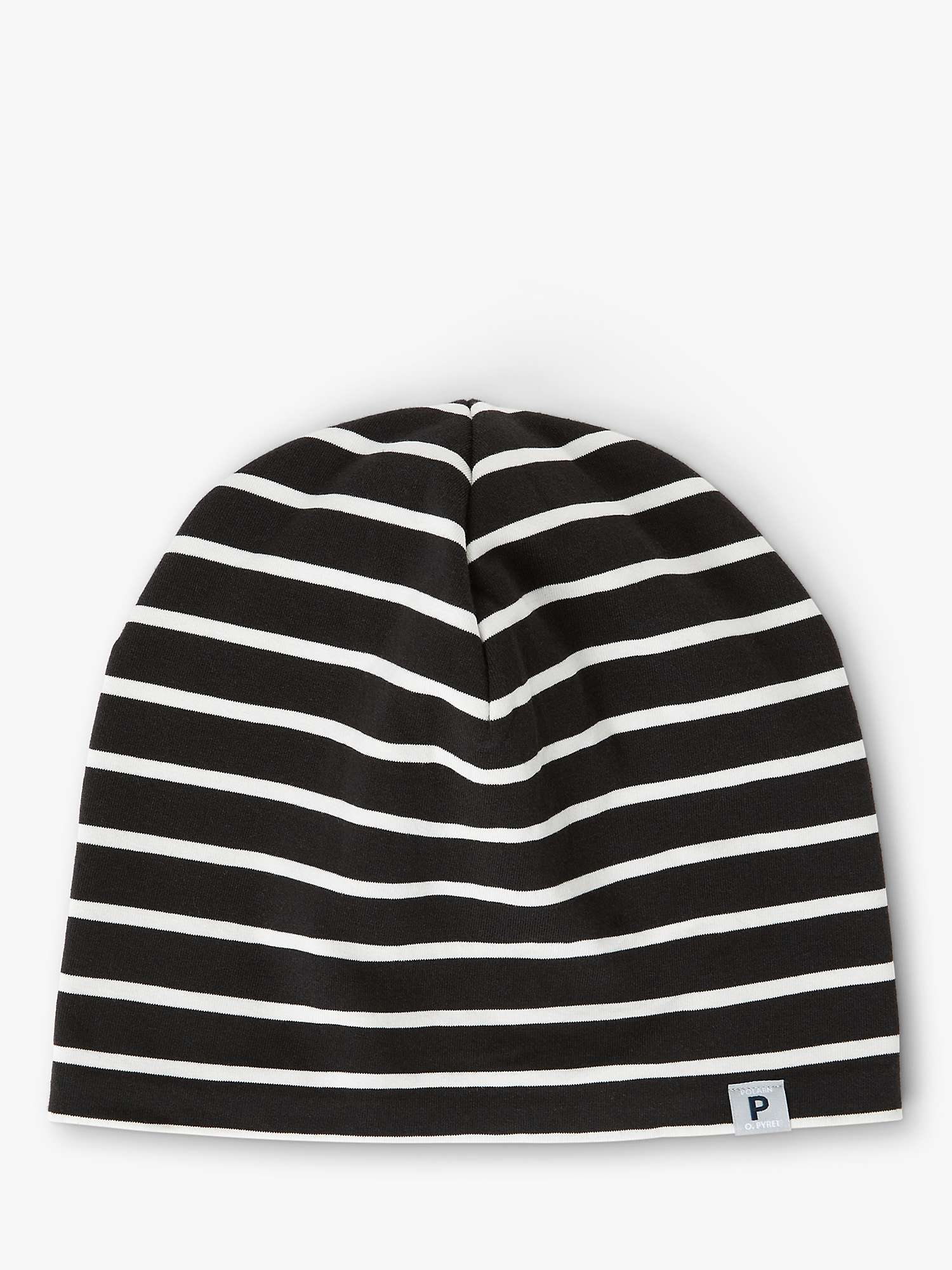 Buy Polarn O. Pyret Kids' Striped Beanie Hat, Blue/White Online at johnlewis.com
