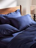 John Lewis Soft & Silky 400 Thread Count Egyptian Cotton Flat Sheet, Midnight