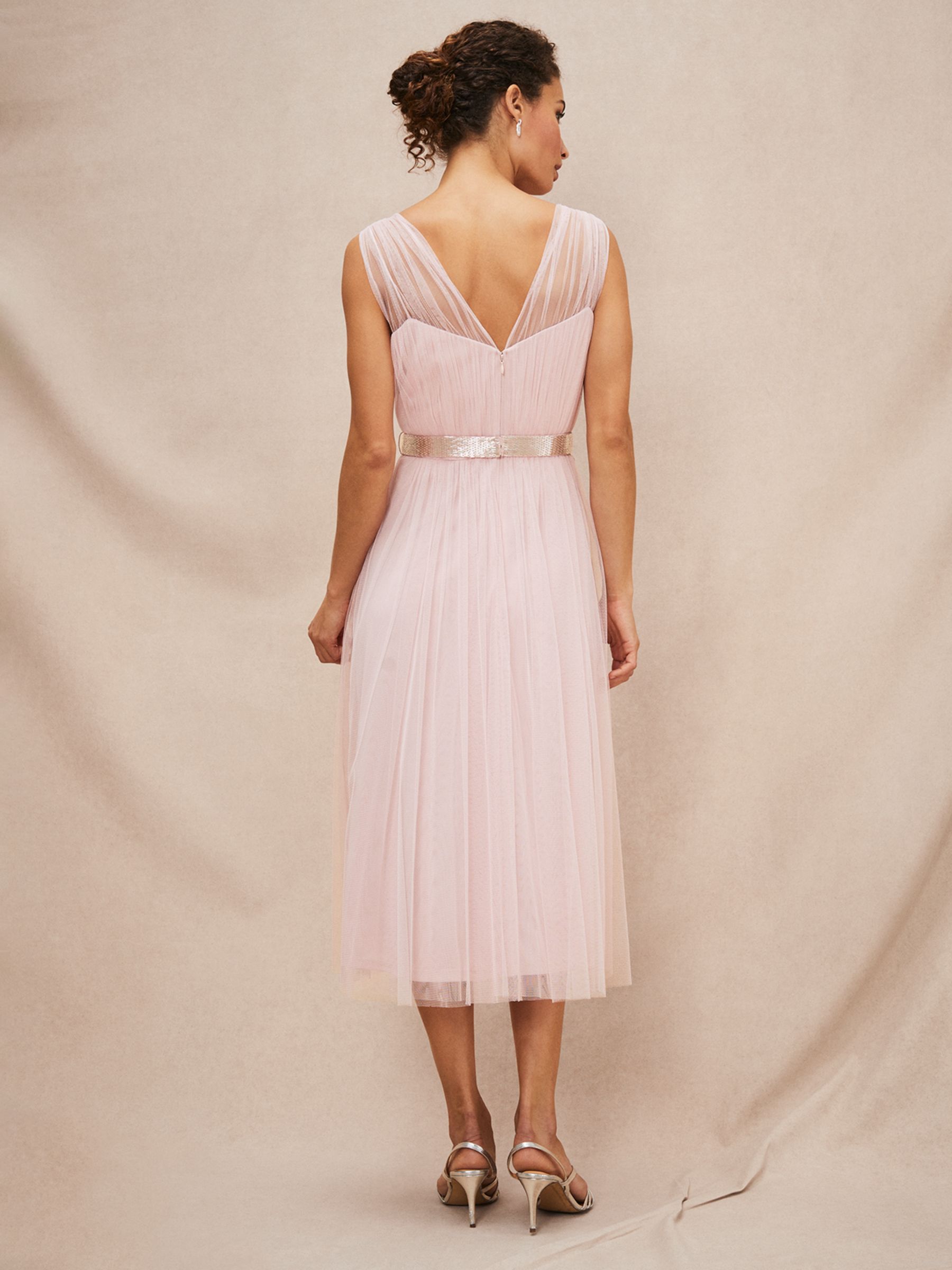 Buy Phase Eight Ella Tulle Dress, Antique Rose Online at johnlewis.com