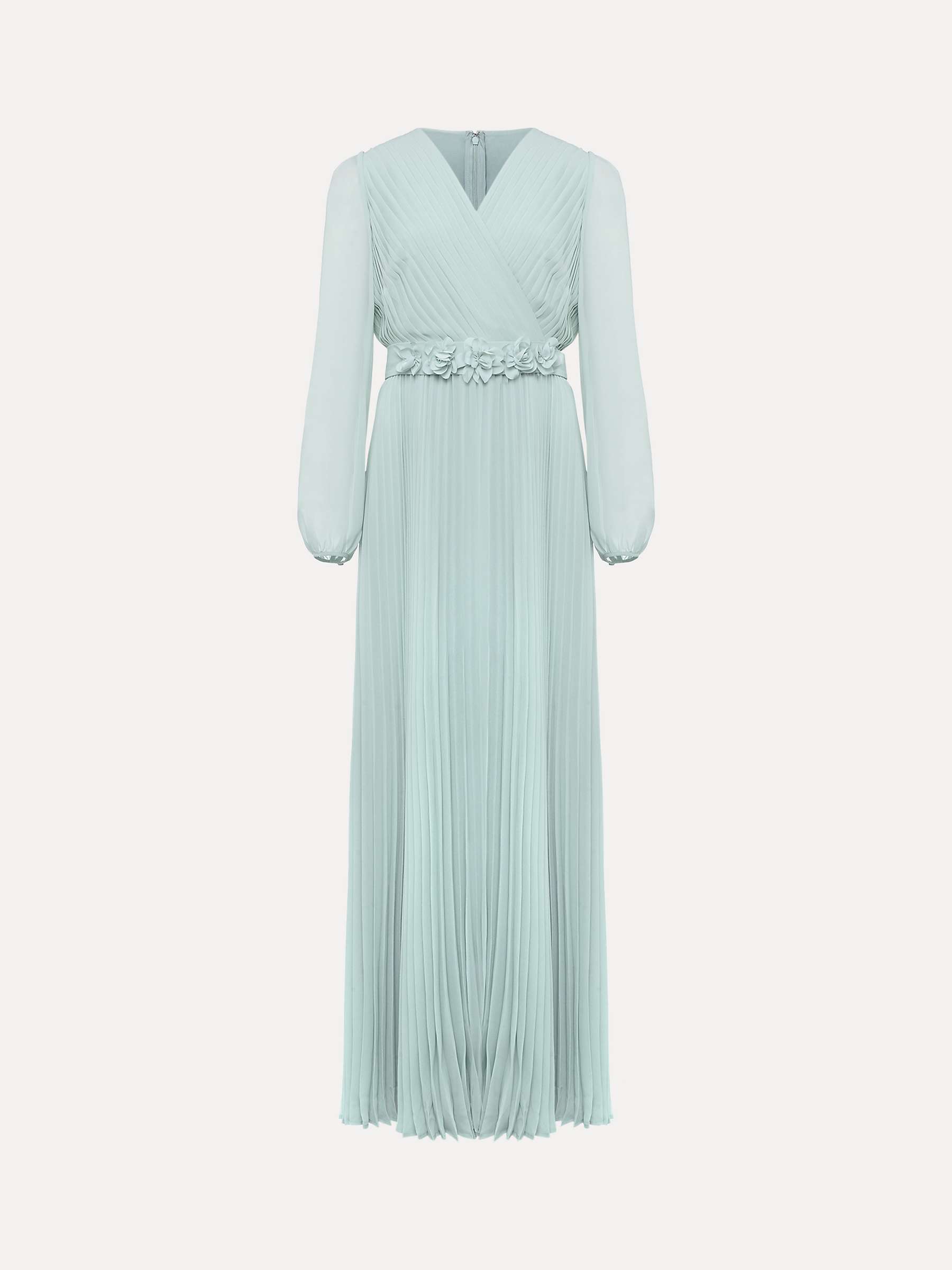 Phase Eight Alecia Pleated Maxi Dress, Peppermint at John Lewis & Partners