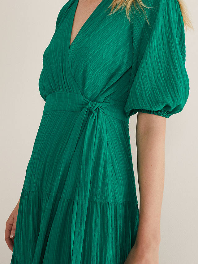 Phase Eight Morven Wrap Midi Dress, Bright Green