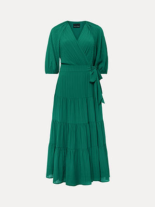 Phase Eight Morven Wrap Midi Dress, Bright Green