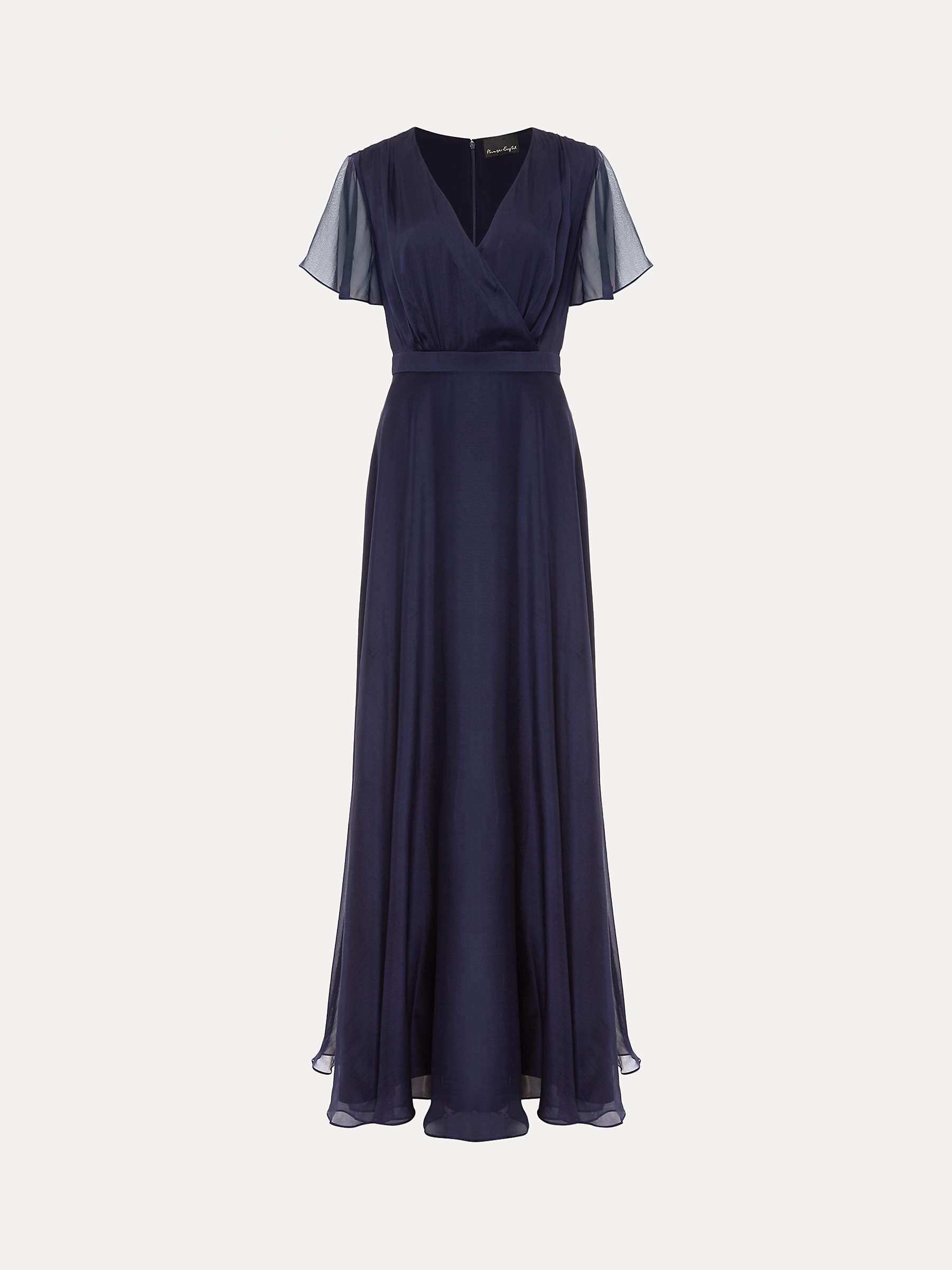 Buy Phase Eight Arwen Silk Maxi Dress, Navy Online at johnlewis.com