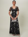 Phase Eight Sierra Sequin Maxi Dress, Black/Multi