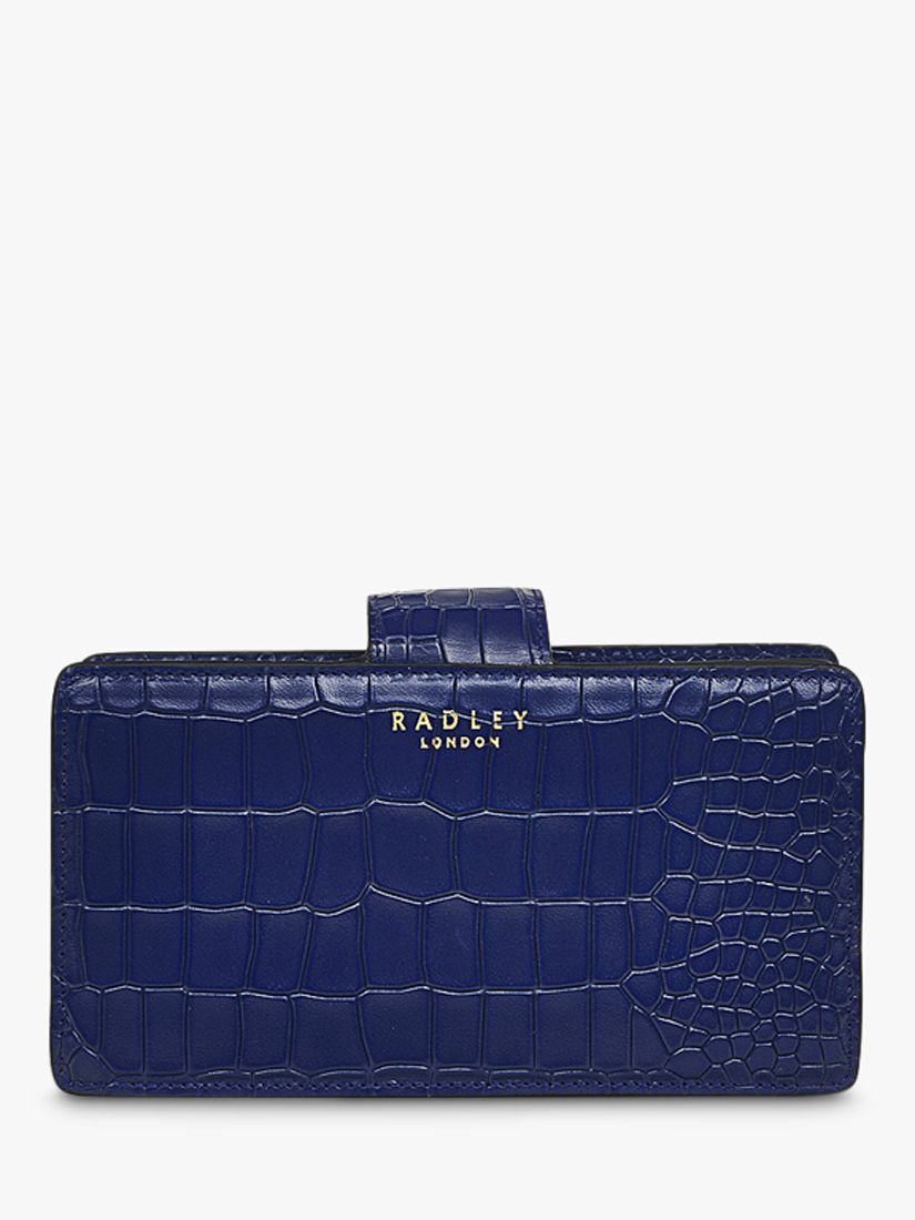 Radley West Mews Faux Croc Leather Cross Body Bag, Lazuli at John Lewis ...