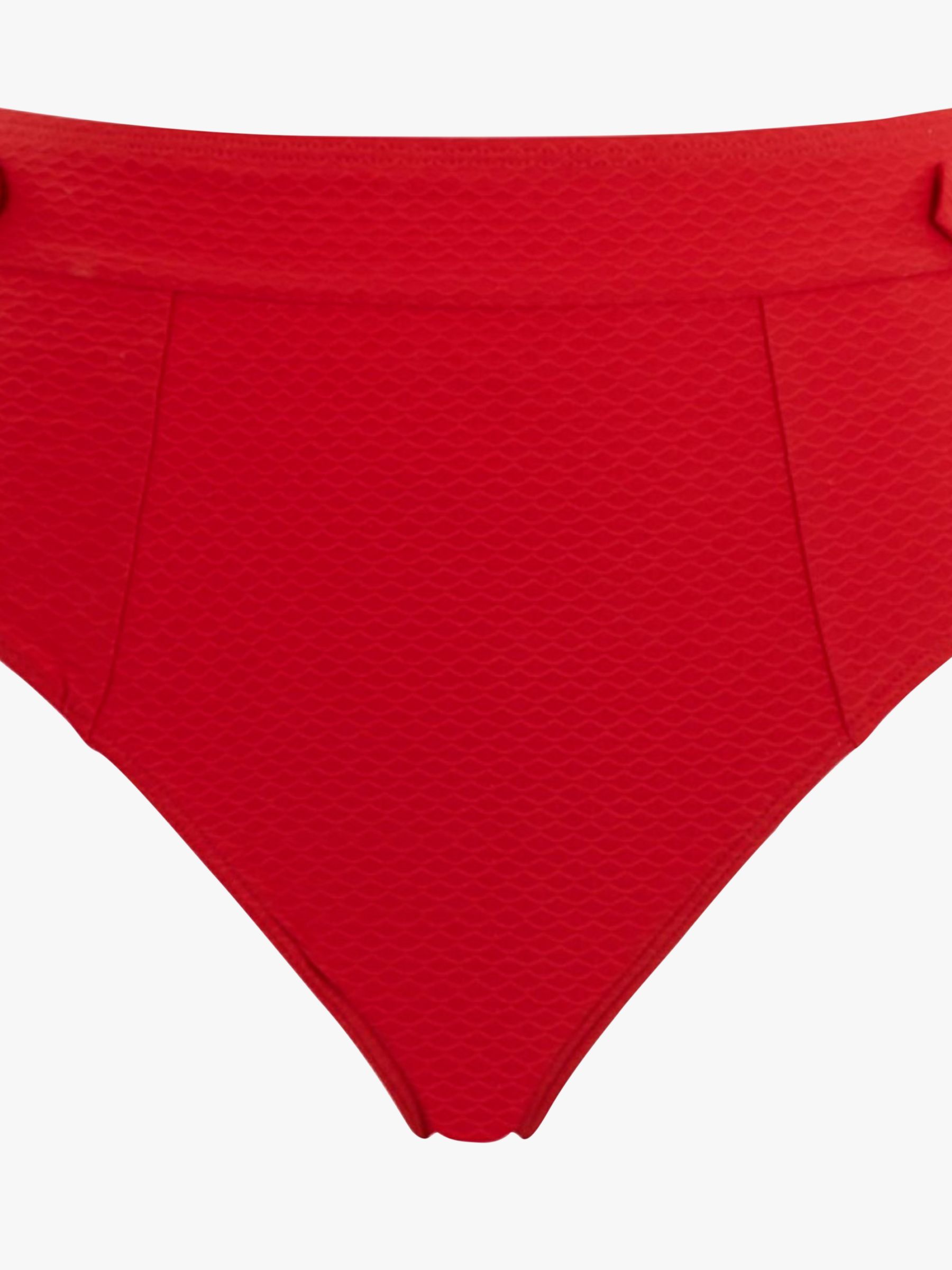 Panache Marianna High Waist Bikini Bottoms, Crimson, 8