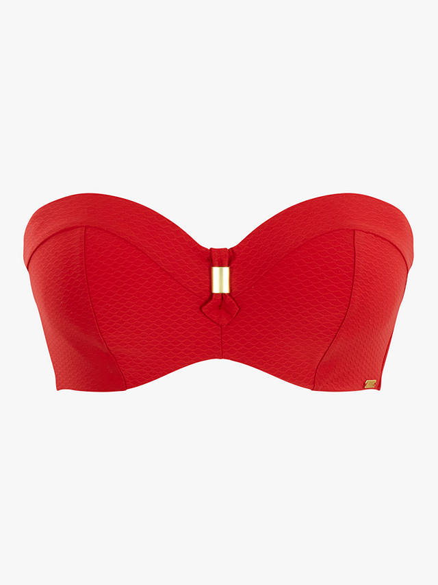Panache Marianna Bandeau Bikini Top, Crimson
