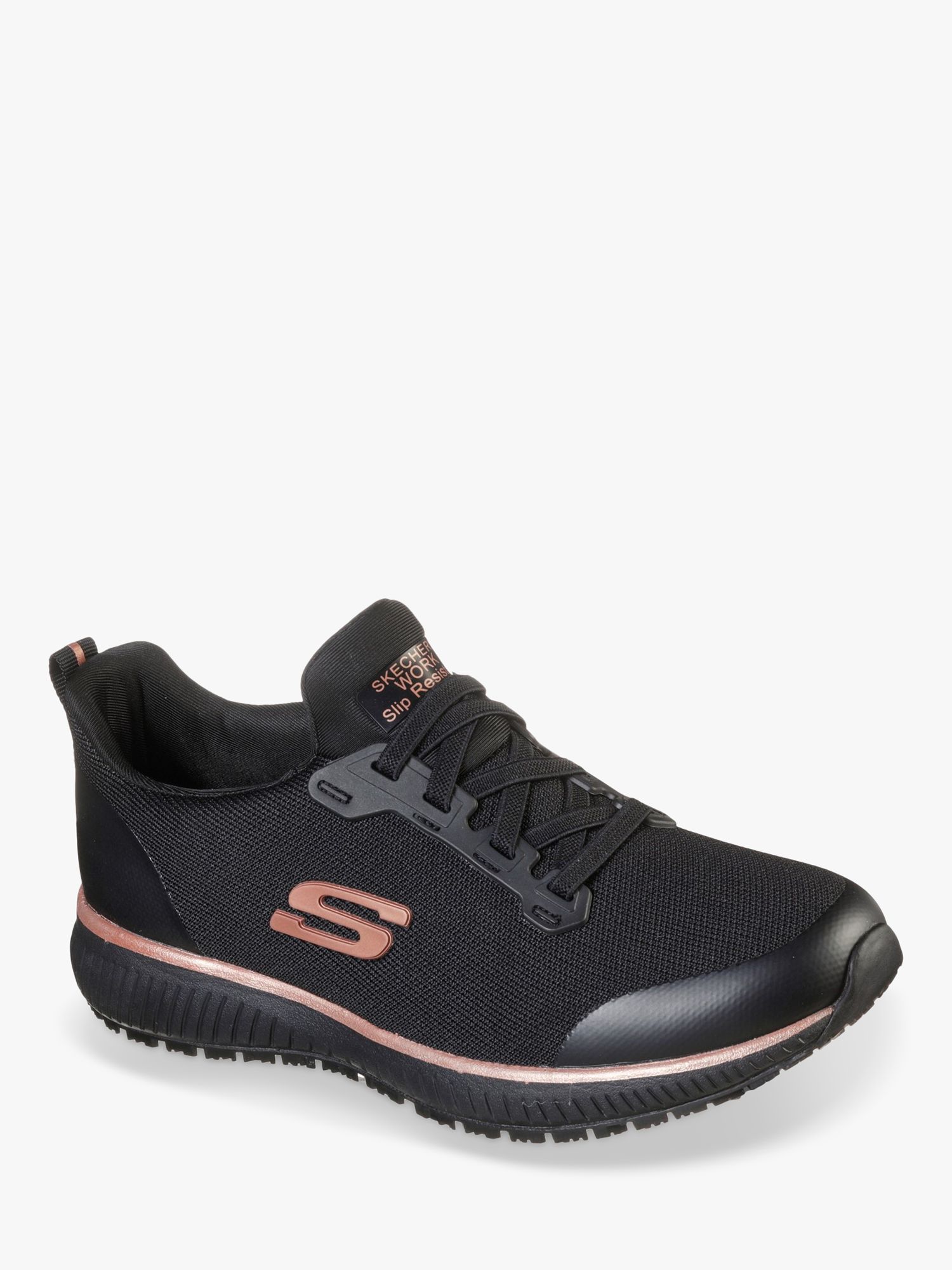Skechers Squad SR Occupational Shoes, Black, 6