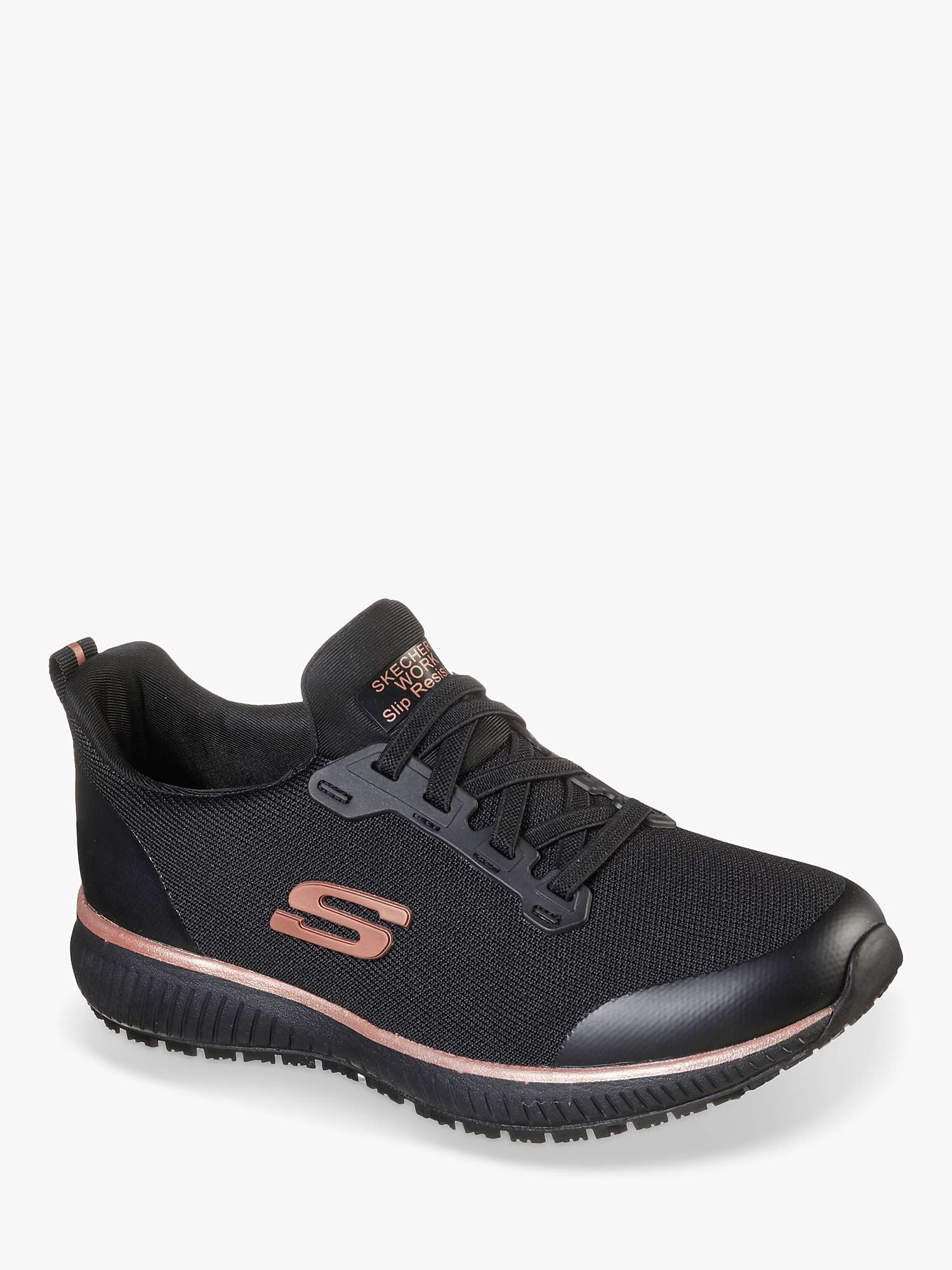 Buy Skechers Squad SR Occupational Shoes, Black Online at johnlewis.com