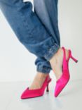 HUSH Joella Heeled Leather Shoes, Pink