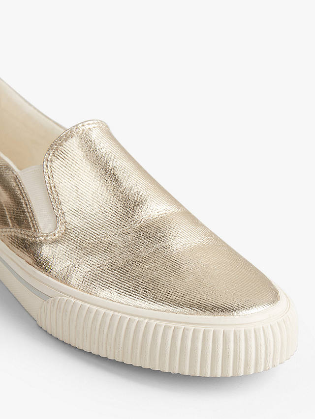 HUSH Gili Metallic Slip On Shoes, Gold