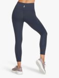 Skechers Go Walk Wear High Waisted 7/8 Gym Leggings, Navy