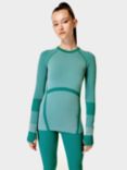 Sweaty Betty Linear Base Layer Top, Wave Green