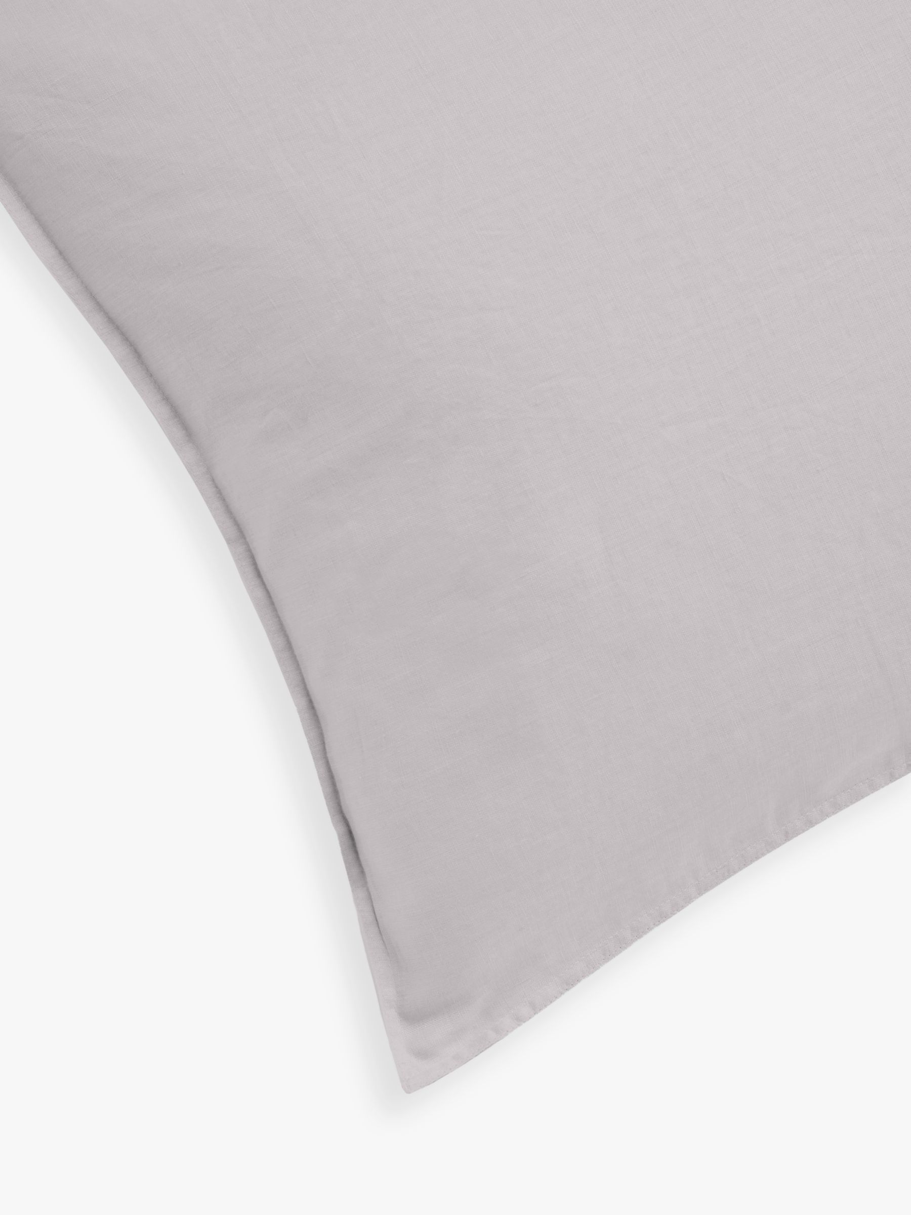 John Lewis Comfy & Relaxed Washed Linen Bedding, Pale Grey