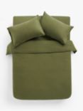 John Lewis Comfy & Relaxed Washed Linen Bedding, Avocado Green