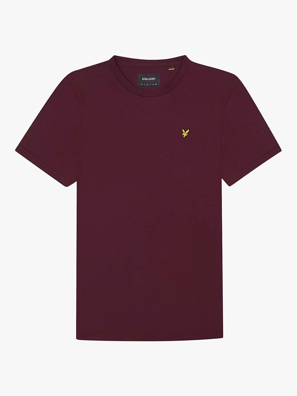 Buy Lyle & Scott Short Sleeve T-Shirt, Burgundy Online at johnlewis.com