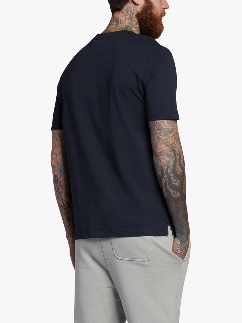 Lyle & Scott Slub Short Sleeve T-Shirt, Navy, XS