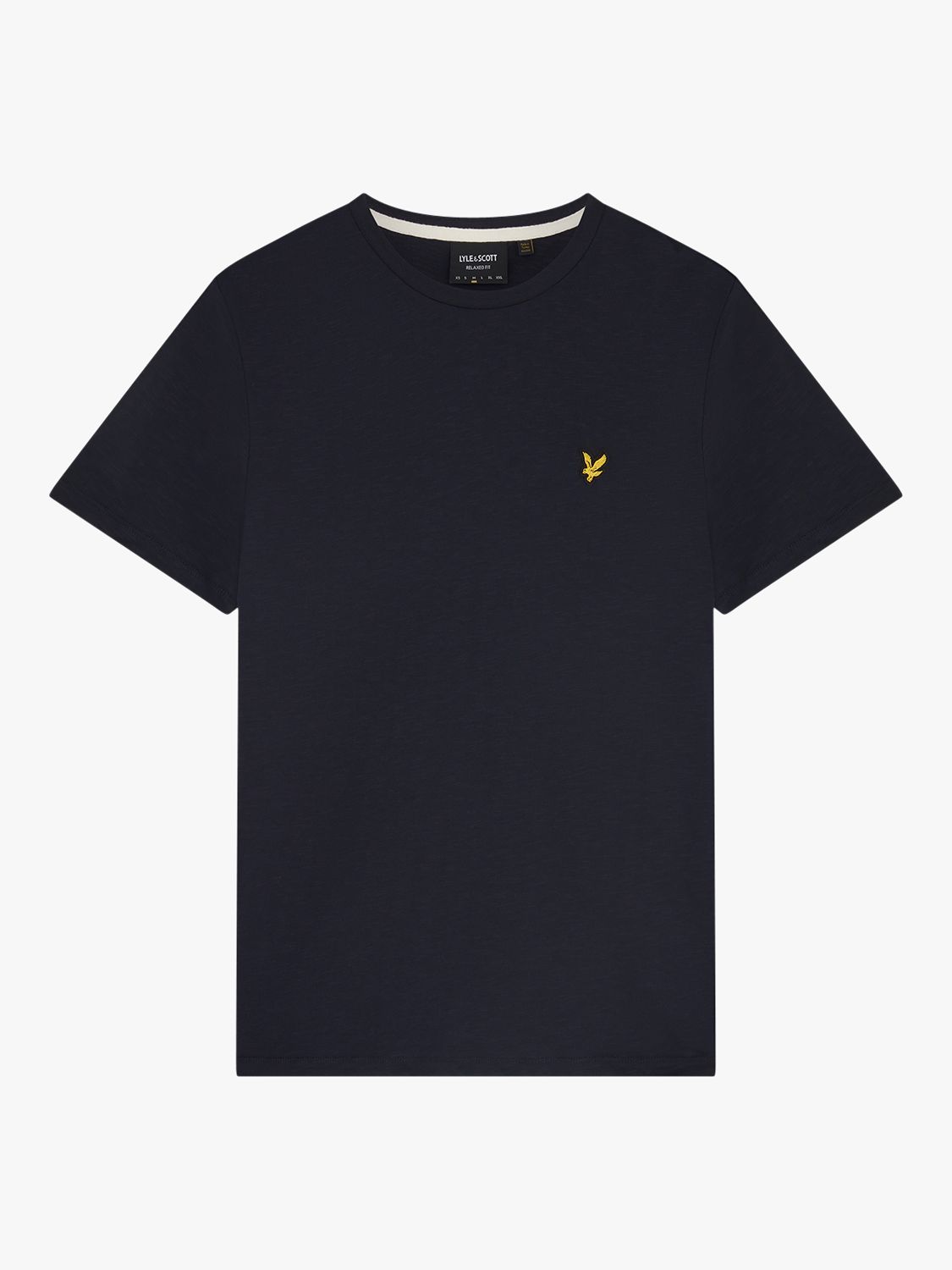 Lyle & Scott Slub Short Sleeve T-Shirt, Navy, XS