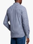 Lyle & Scott Slim Fit Long Sleeve Gingham Shirt, Navy/White, Navy/White