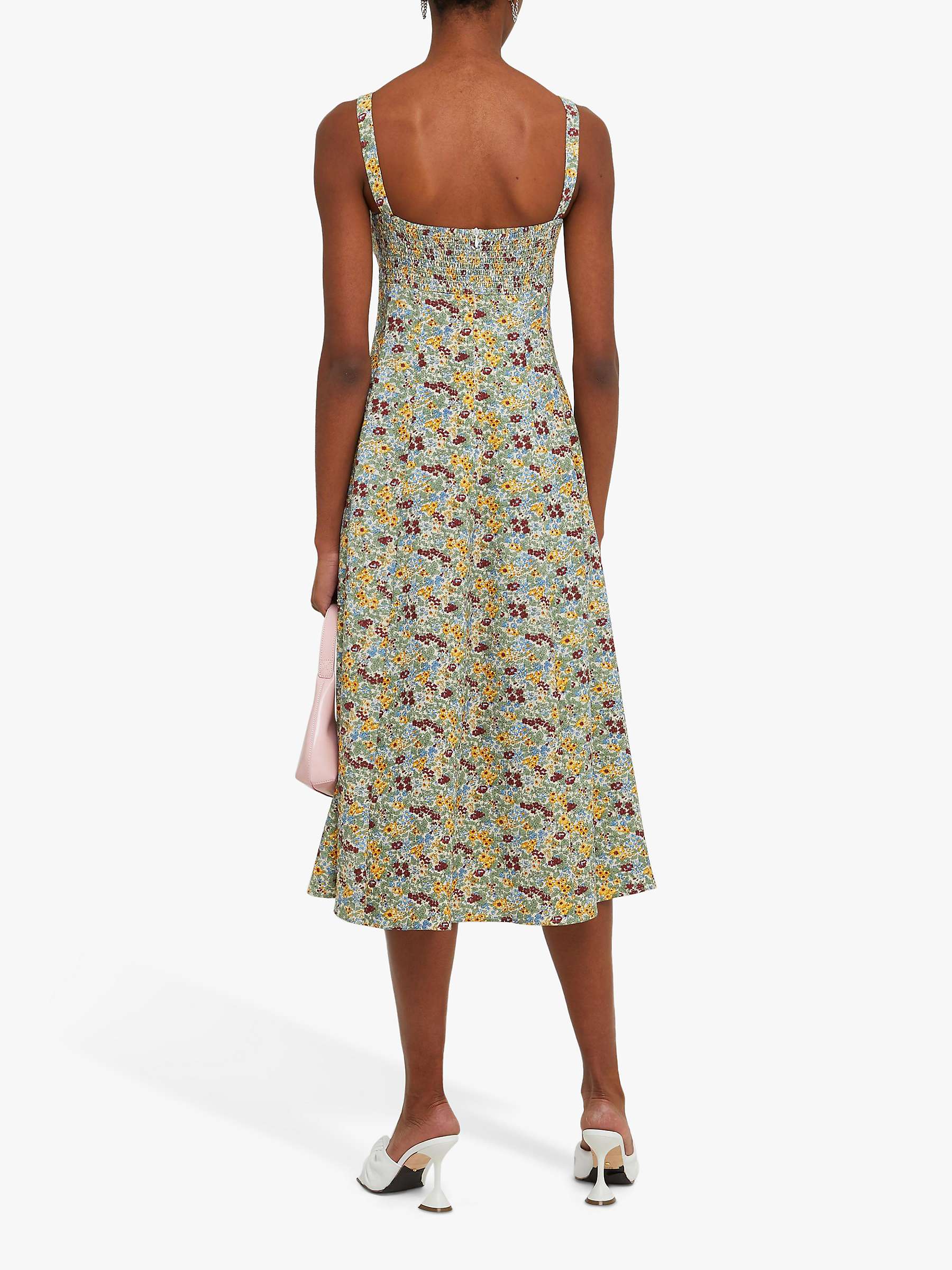 Buy o.p.t Brea Midi Dress, Green/Multi Online at johnlewis.com