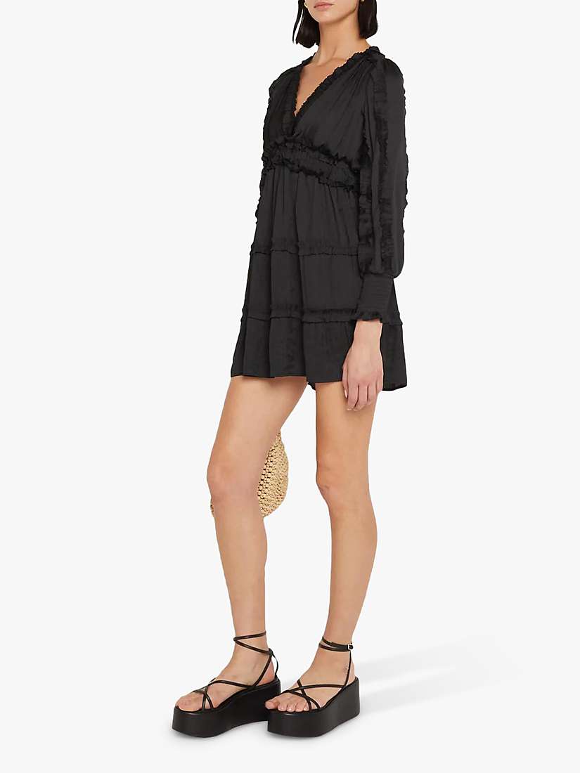 Buy o.p.t Tianna Tiered Mini Dress, Black Online at johnlewis.com