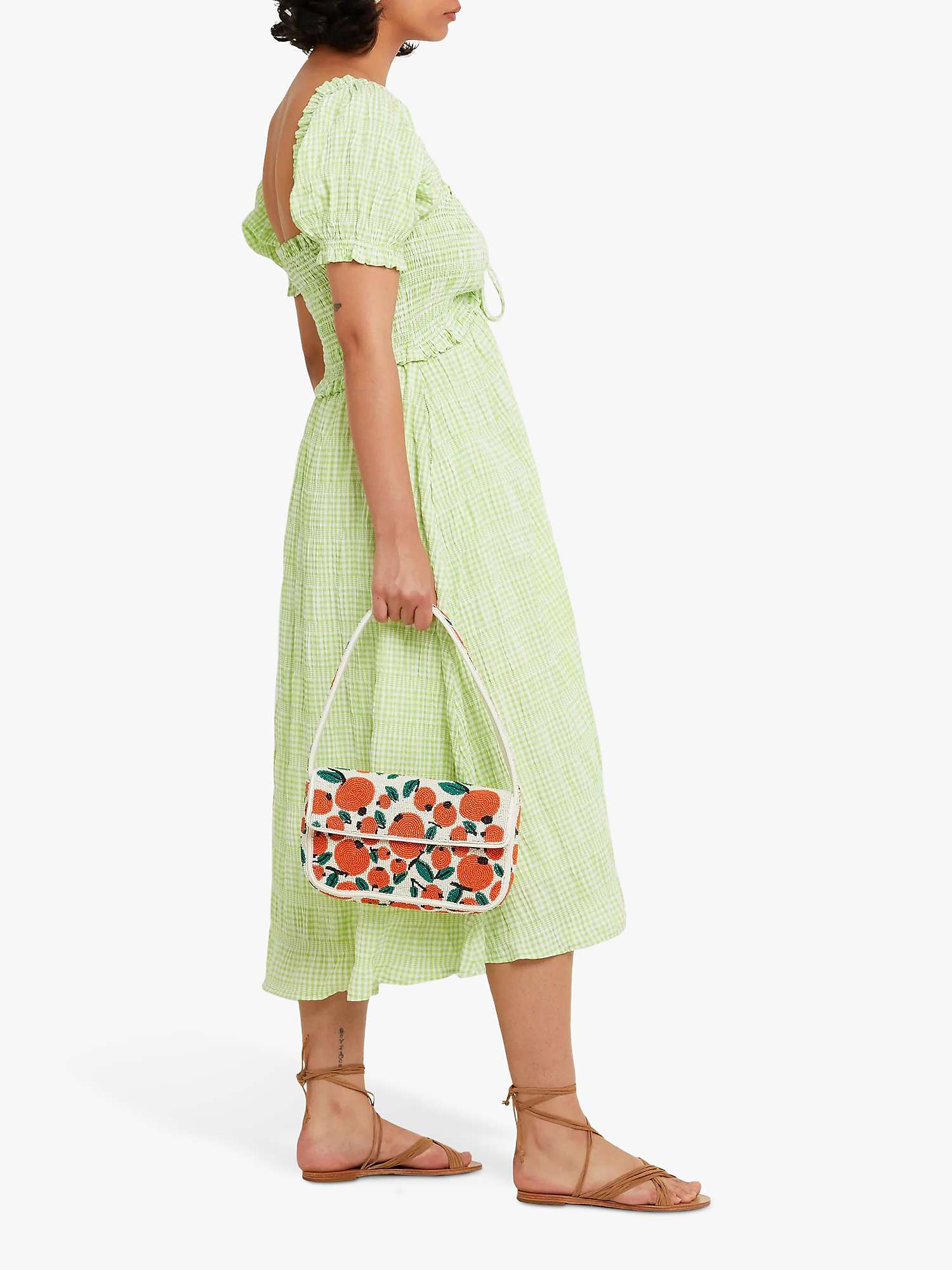 Buy o.p.t Aita Midi Dress, Green Online at johnlewis.com