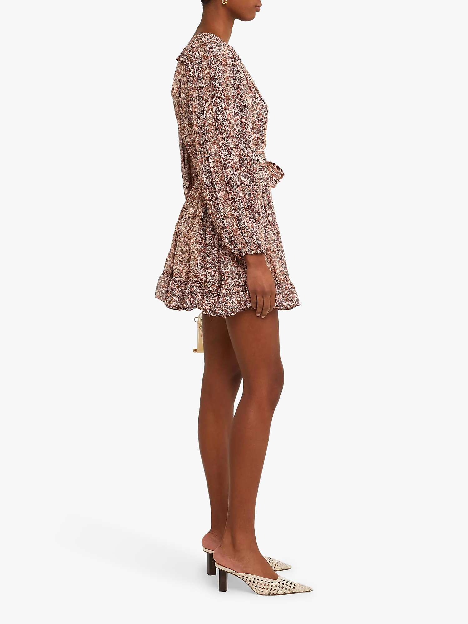 Buy o.p.t Lea Floral Mini Dress, Pink/Multi Online at johnlewis.com