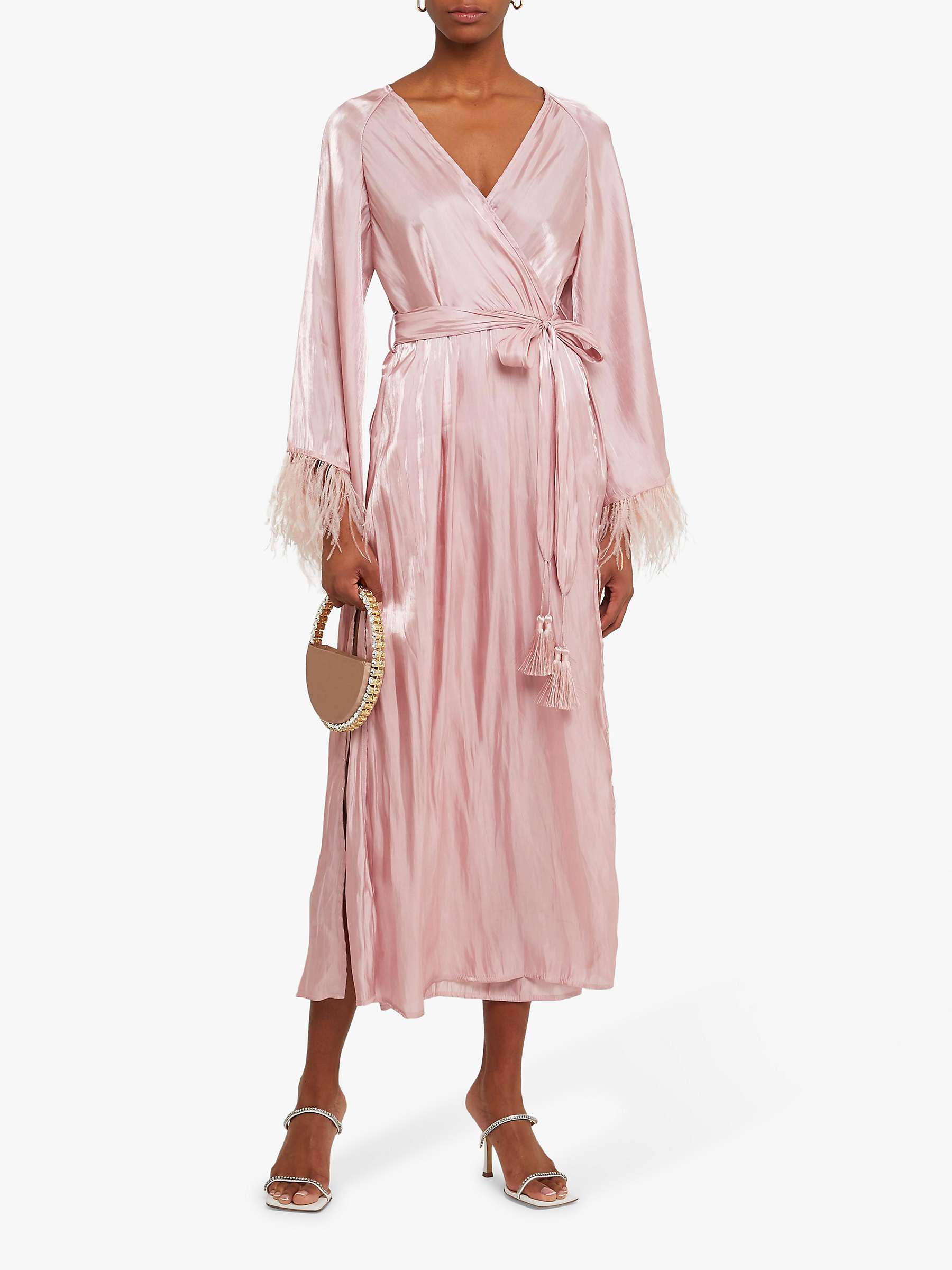 Buy o.p.t Mardi Midi Dress, Pink Online at johnlewis.com