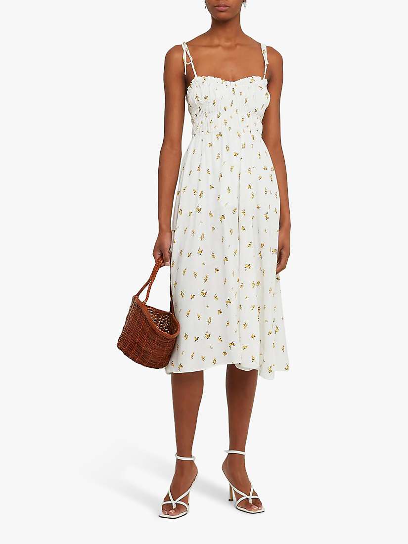 Buy o.p.t Juniper Midi Dress, White Online at johnlewis.com