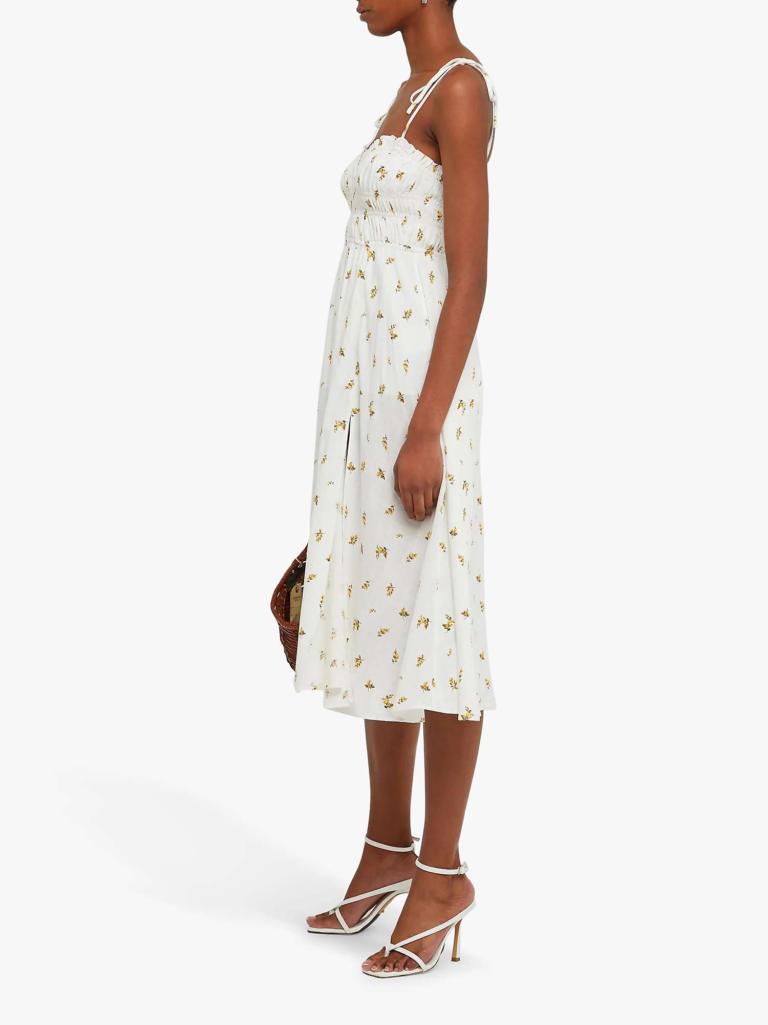Buy o.p.t Juniper Midi Dress, White Online at johnlewis.com