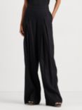 Lauren Ralph Lauren Vozalita Linen Blend Trousers, Black