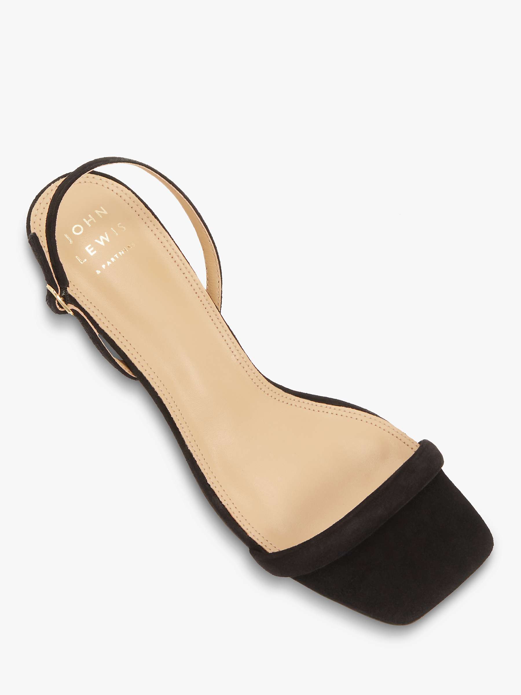 Buy John Lewis Magnificent Suede Mid Heel Stiletto Sandals Online at johnlewis.com