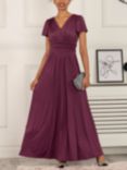 Jolie Moi Jersey Maxi Dress, Dark Purple