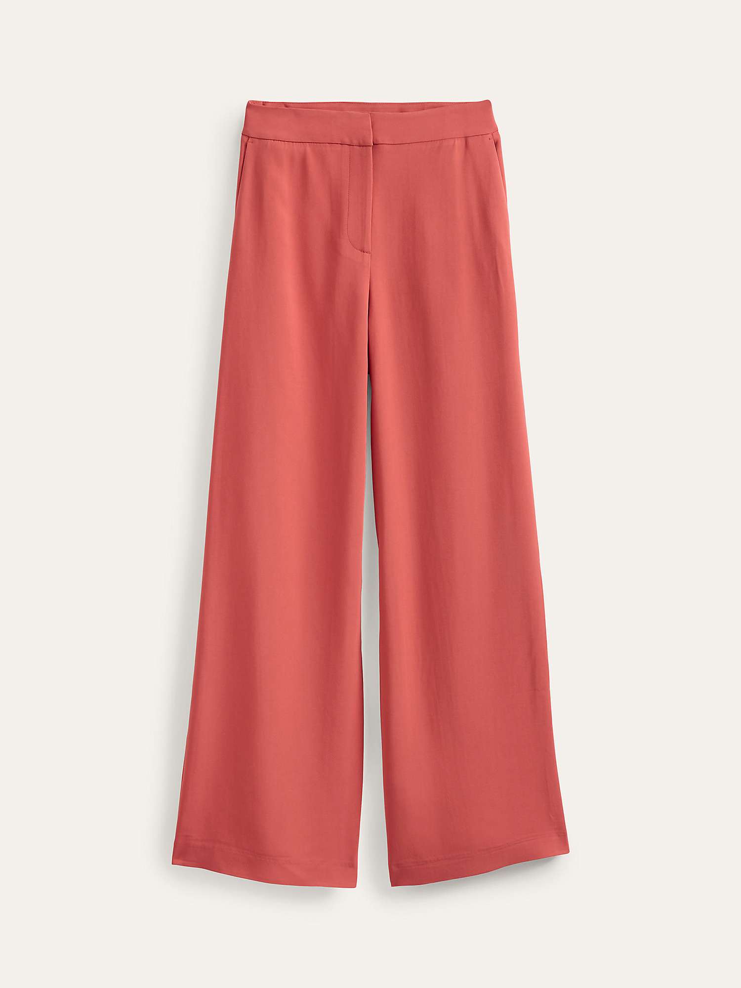 Buy Boden Clean Wide Leg Trousers, Red Online at johnlewis.com