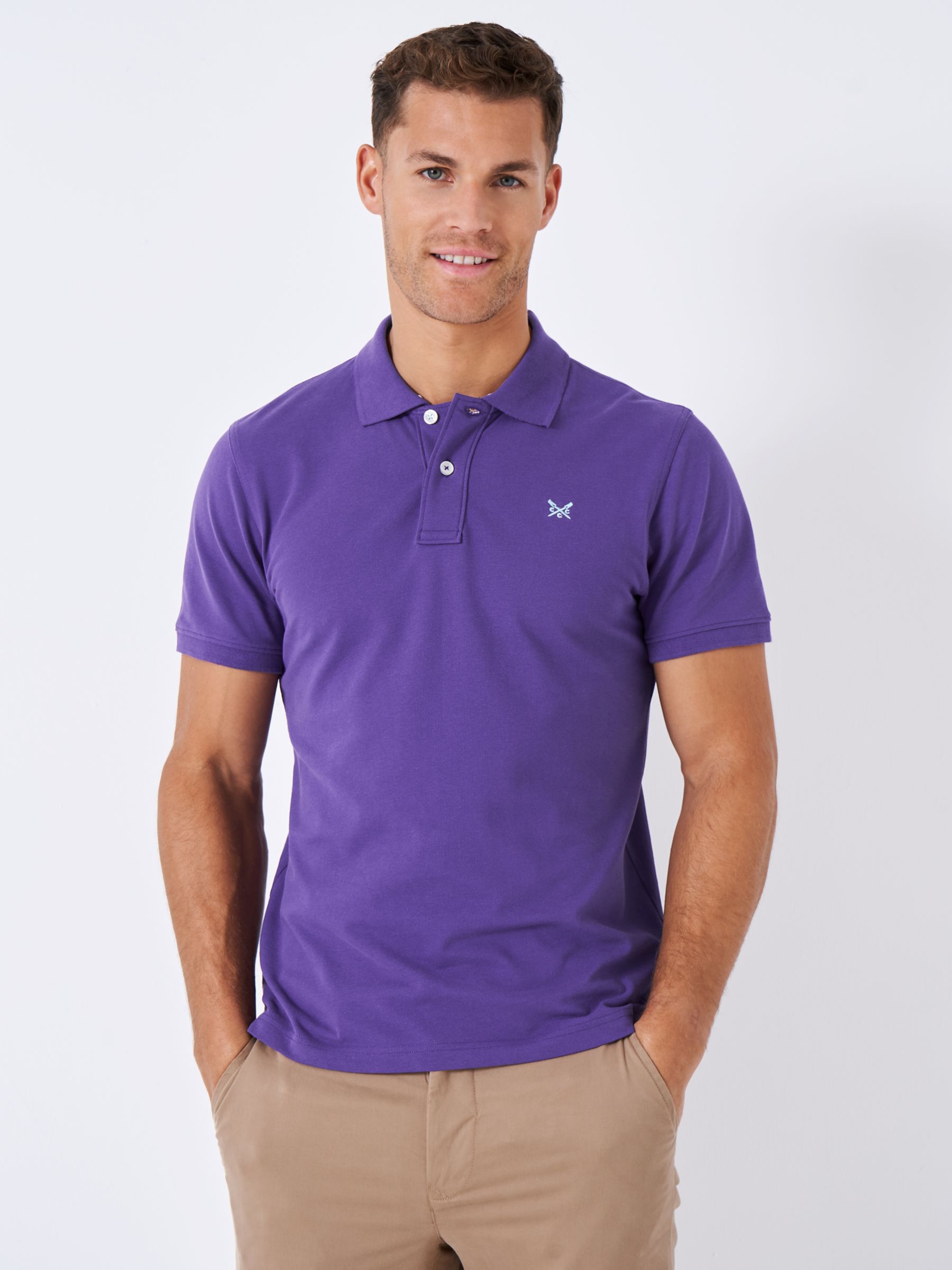 Men's Purple Polo & Rugby Shirts | John Lewis & Partners