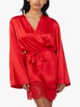 Wolf & Whistle Rosie Satin and Lace Robe