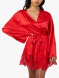 Wolf & Whistle Rosie Satin and Lace Robe