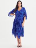 Scarlett & Jo Julie Flock Dress, Blue