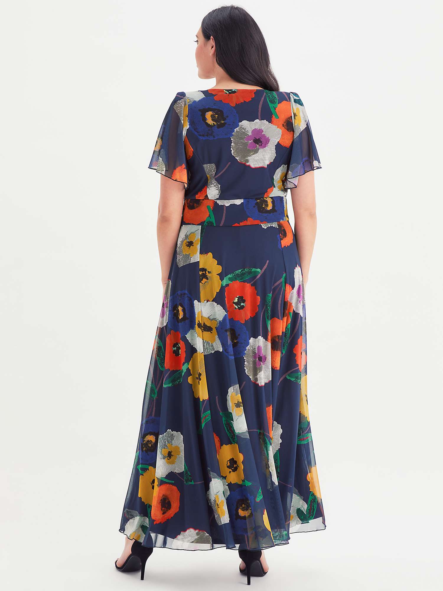 Buy Scarlett & Jo Kemi Floral Maxi Dress, Navy Online at johnlewis.com
