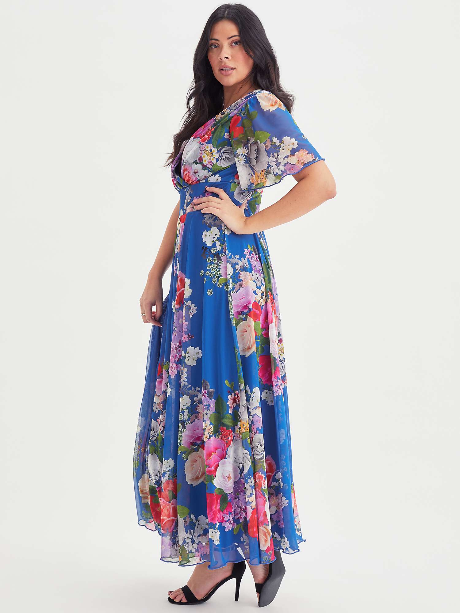 Buy Scarlett & Jo Isabelle Float Maxi Dress, Royal Blue/Multi Online at johnlewis.com