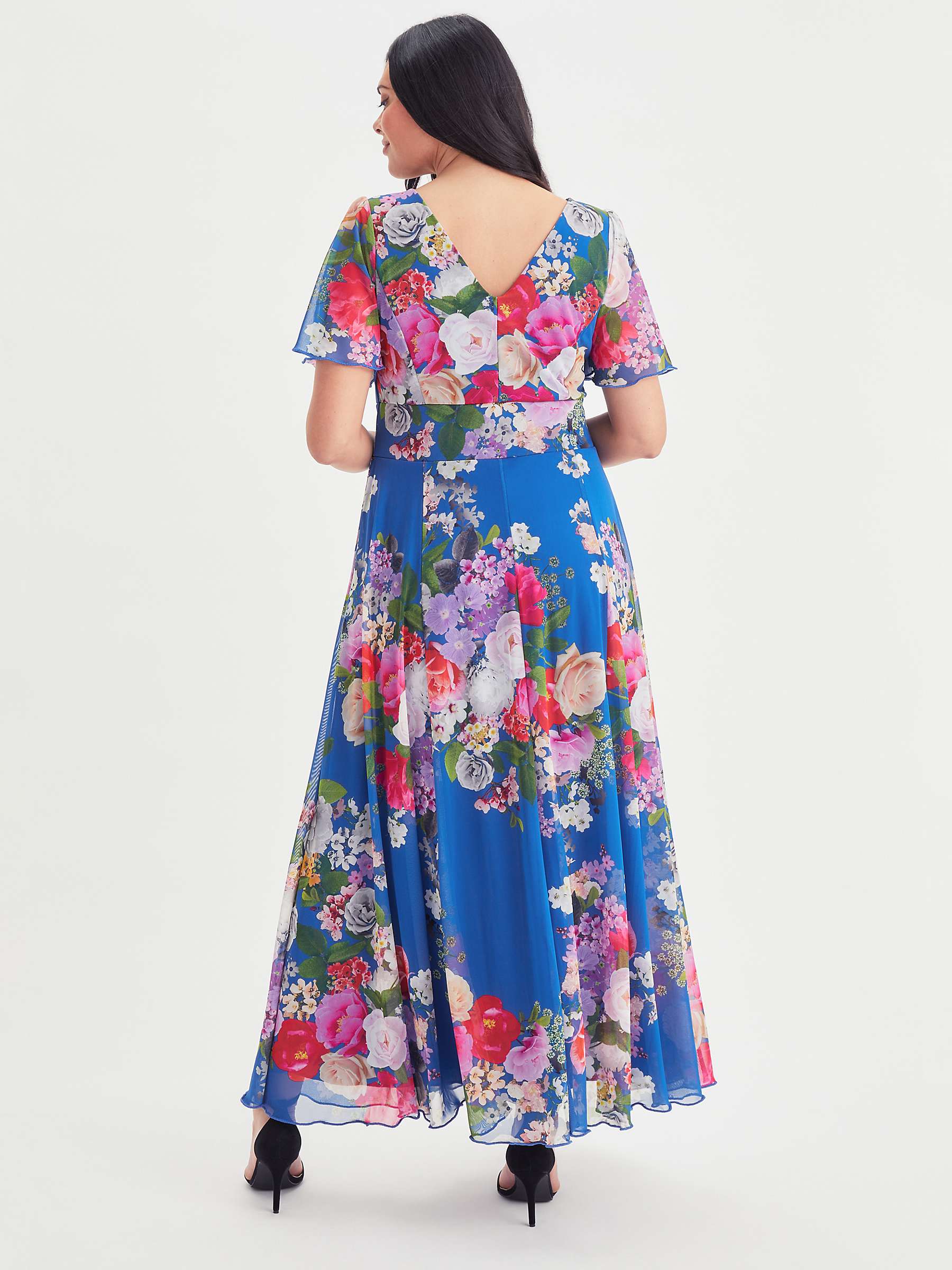 Buy Scarlett & Jo Isabelle Float Maxi Dress, Royal Blue/Multi Online at johnlewis.com