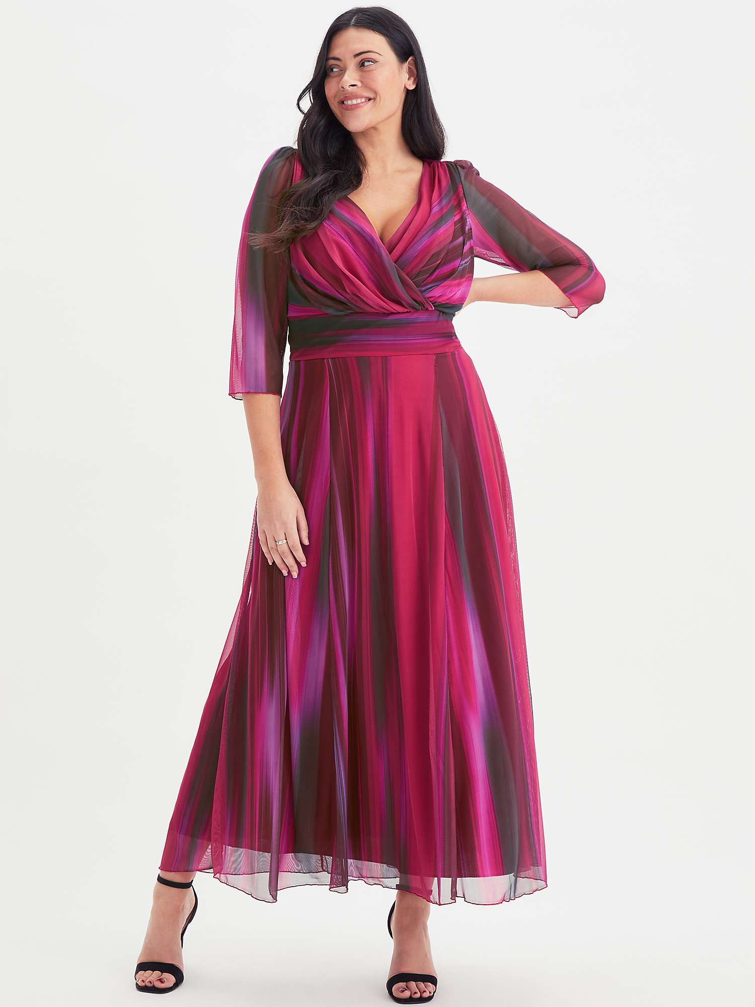 Buy Scarlett & Jo Verity Maxi Gown Dress, Wine Online at johnlewis.com