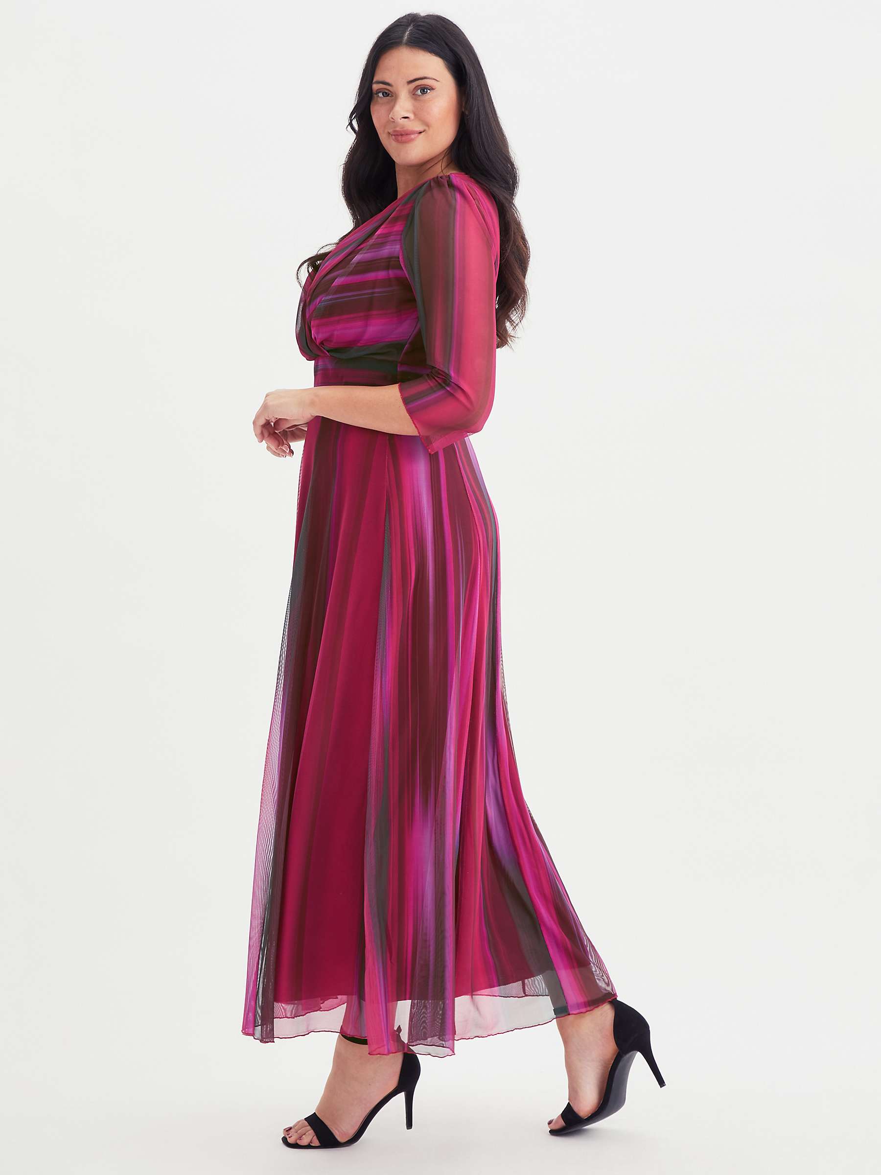 Buy Scarlett & Jo Verity Maxi Gown Dress, Wine Online at johnlewis.com